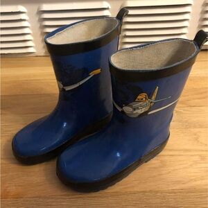 Kids' Blue Airplane Adventure Boots